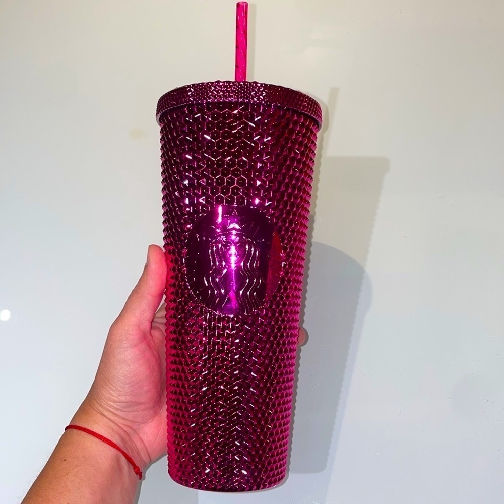 Starbucks Limited Edition Holiday 2022 Sangria Studded Bling Venti Tumbler